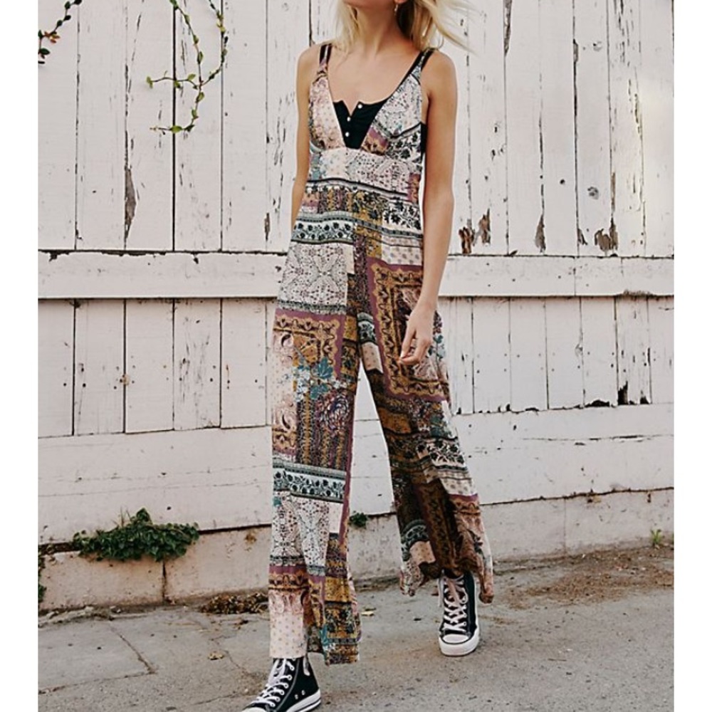 Free People Patchwork Jumpsuit 🌹